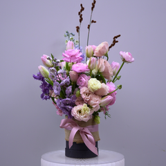 Pastel Dream Box Arrangement with in an eco-friendly box, designed by FLORAqueen Fitzroy North